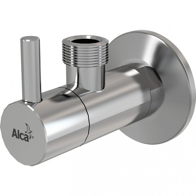 Угловой вентиль ALCAPLAST с фильтром 1/2"х1/2", круглый, хром ARV003