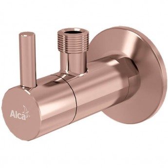 Угловой вентиль ALCAPLAST ARV001-RG-P с фильтром 1/2"х3/8" красное золото глянец