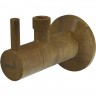 Угловой вентиль ALCAPLAST с фильтром 1/2"х3/8", круглый, бронза-antic ARV001-ANTIC