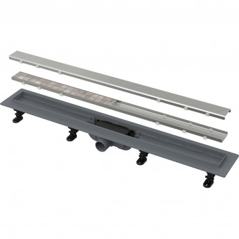 Водоотводящий желоб ALCAPALST APZ19-950 с порогами для двусторонней решетки или решетки под кладку плитки