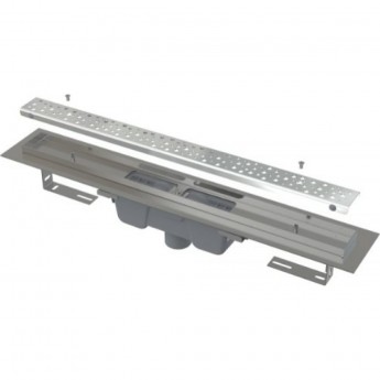 Водоотводящий желоб ALCAPLAST ANTIVANDAL APZ1011-550L с решеткой, вертикальный сток