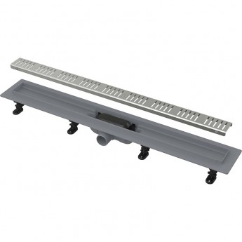 Водоотводящий желоб ALCAPLAST APZ10 SIMPLE AG100401850 с порогами для перфорированной решетки