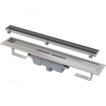 Водоотводящий желоб ALCAPLAST APZ1007-950 FLOOR с порогами для решетки под кладку плитки вертикальный сток Водоотводящий желоб ALCAPLAST APZ1007-950 FLOOR с порогами для решетки под кладку плитки вертикальный сток