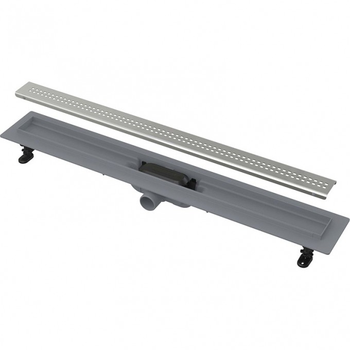 Водоотводящий желоб ALCAPLAST APZ9 SIMPLE с порогами для перфорированной решетки AG100201650