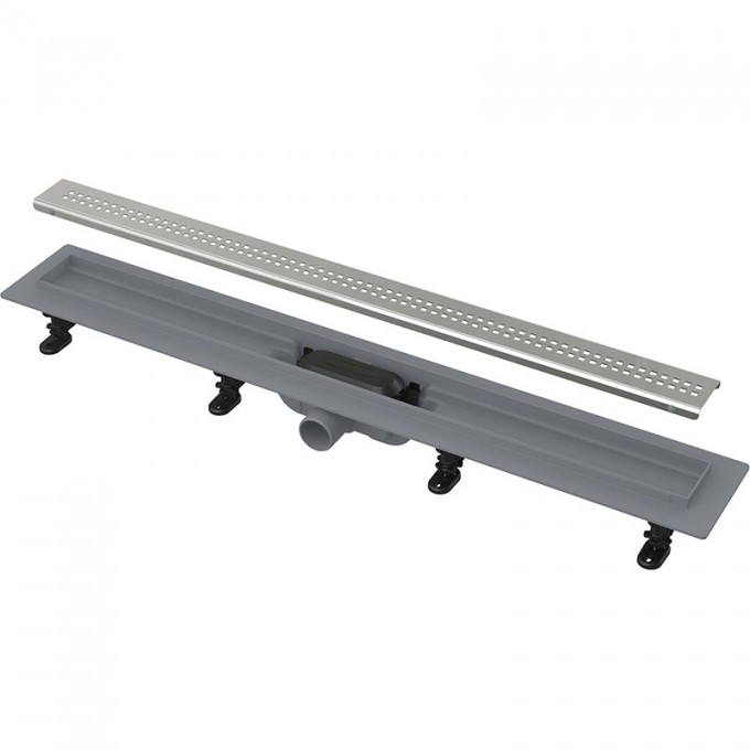 Водоотводящий желоб ALCAPLAST APZ9 SIMPLE с порогами для перфорированной решетки AG100201750