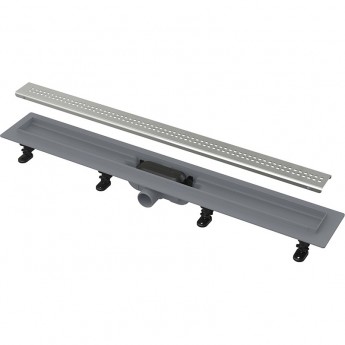 Водоотводящий желоб ALCAPLAST APZ9 SIMPLE AG100201950 с порогами для перфорированной решетки