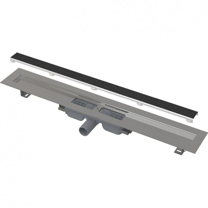 Водоотводящий желоб ALCAPLAST без порогов с решеткой, под кладку камня APZ115-300