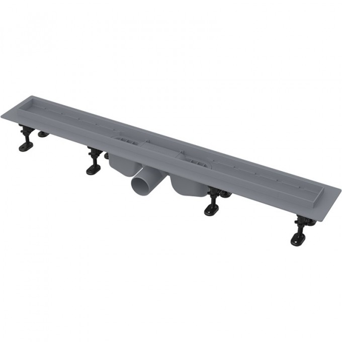 Водоотводящий желоб ALCAPLAST OPTIMA с порогами, для перфорированной решетки/для решетки под кладку плитки APZ12-1050