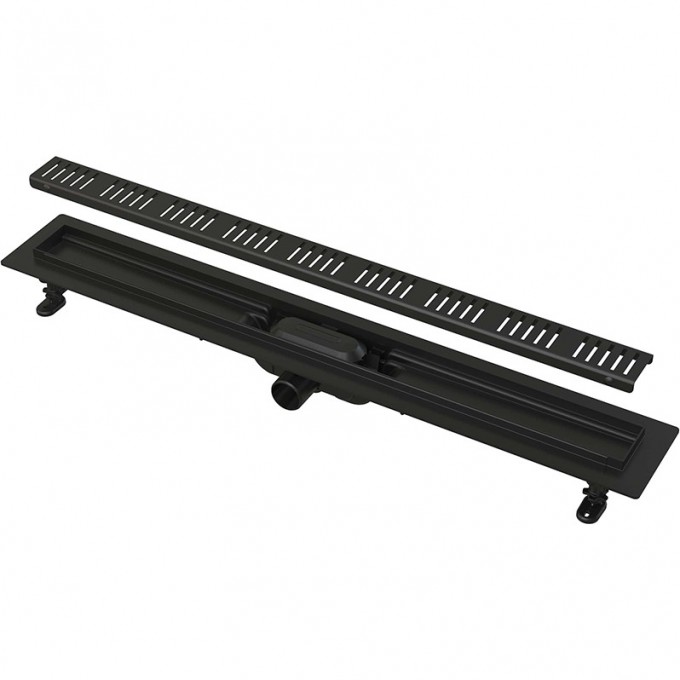 Водоотводящий желоб ALCAPLAST с порогами для перфорированной решетки AG101101650