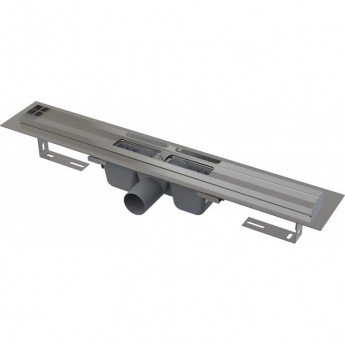 Водоотводящий желоб ALCAPLAST APZ1S-850 с порогами для перфорированной решетки, горизонтальный сток