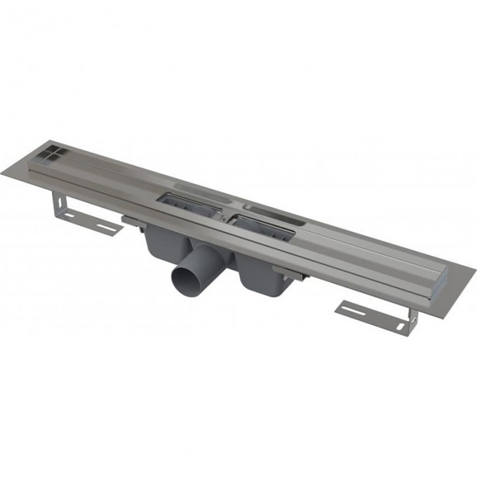 Водоотводящий желоб ALCAPLAST с порогами для перфорированной решетки, горизонтальный сток APZ1S-950