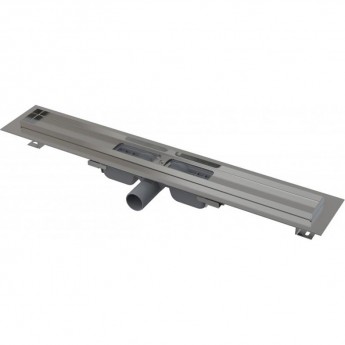 Водоотводящий желоб ALCAPLAST APZ101-950 с порогами для перфорированной решетки, низкий, горизонтальный сток Водоотводящий желоб ALCAPLAST APZ101-950 с порогами для перфорированной решетки, низкий, горизонтальный сток