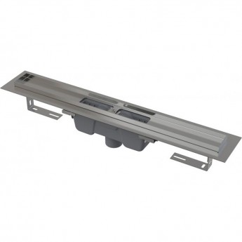 Водоотводящий желоб ALCAPLAST APZ1001S-1150 с порогами для перфорированной решетки, вертикальный сток Водоотводящий желоб ALCAPLAST APZ1001S-1150 с порогами для перфорированной решетки, вертикальный сток