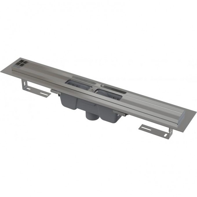 Водоотводящий желоб ALCAPLAST с порогами для перфорированной решетки, вертикальный сток APZ1001S-550