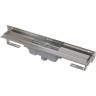 Водоотводящий желоб ALCAPLSAT FLEXIBLE для перфорированной решетки с регулируемым краем к стене, вертикальный сток APZ1004S-1150