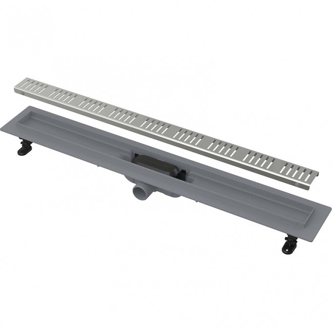 Водоотводящий желоб с порогами ALCAPLAST APZ10 SIMPLE для перфорированной решетки AG100401550