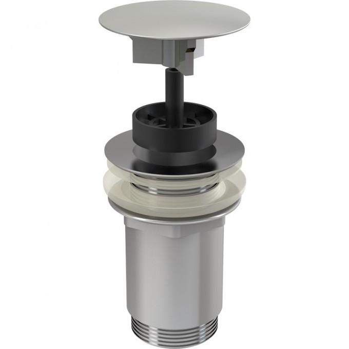 Водослив ALCAPLAST для умывальника 5/4" цельнометаллический с большой пробкой, для умывальников без перелива A396