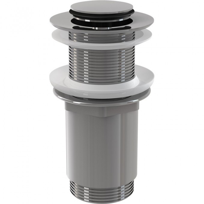 Водослив ALCAPLAST для умывальника click/clack 5/4", цельнометаллический для умывальников без перелива, для пластиковых и стеклянных умывальников A394