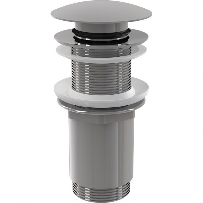 Водослив ALCAPLAST для умывальника click/clack 5/4", цельнометаллический для умывальников без перелива, для пластиковых и стеклянных умывальников A395