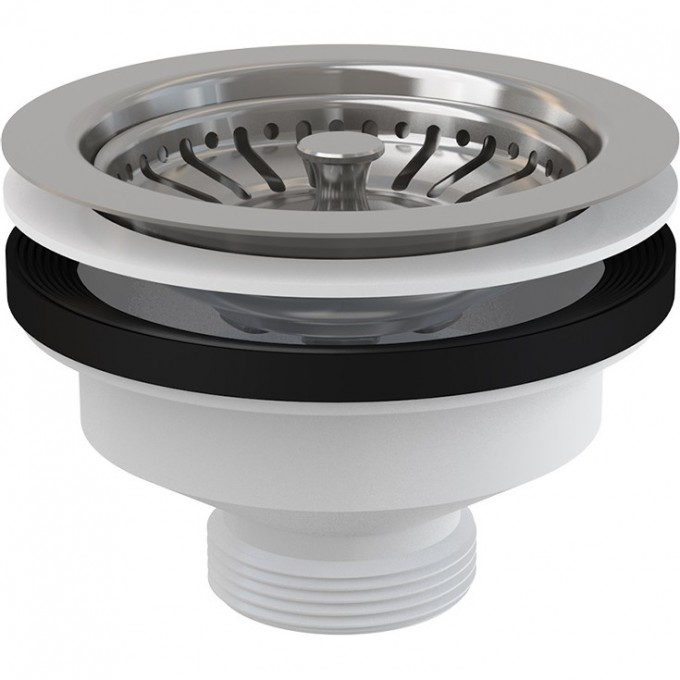 Водослив сифона ALCAPLAST для мойки 6/4" с нержавеющей решеткой Ø115 A37