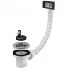 Водослив сифона ALCAPLAST для мойки 6/4" с нержавеющей решеткой Ø70 и гофропереливом A331