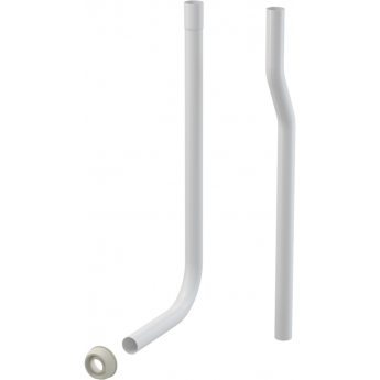 Водосливная труба ALCAPLAST A95 Ø32 мм, состоящая из двух частей + прокладка гофрированная