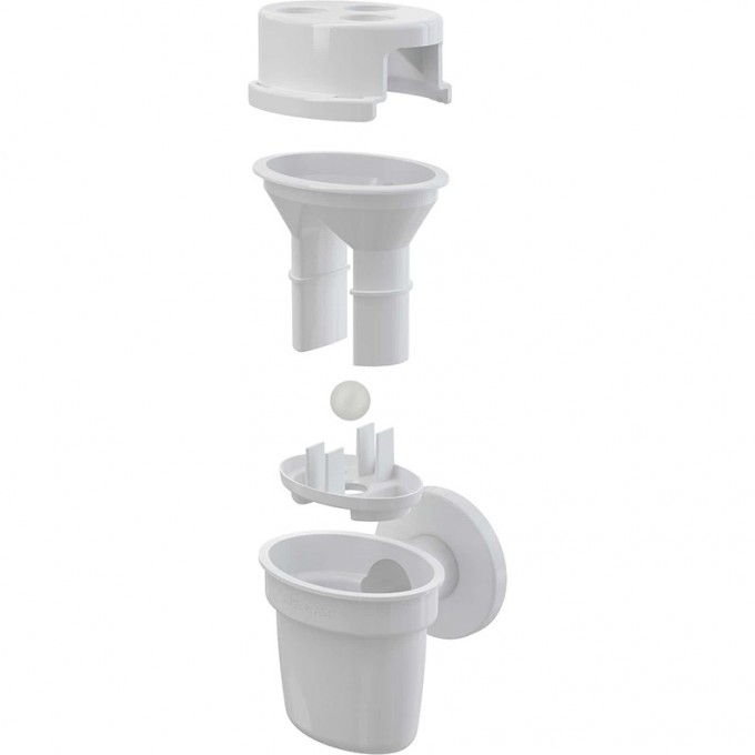 Воронка с шариком ALCAPLAST для сбрасываемого конденсата с держателем для трубок AG210401232