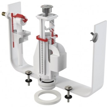 Выпускной комплект ALCAPLAST SA08AK 3/8" с двойной кнопкой, впускной механизм А16 3/8 Выпускной комплект ALCAPLAST SA08AK 3/8" с двойной кнопкой, впускной механизм А16 3/8