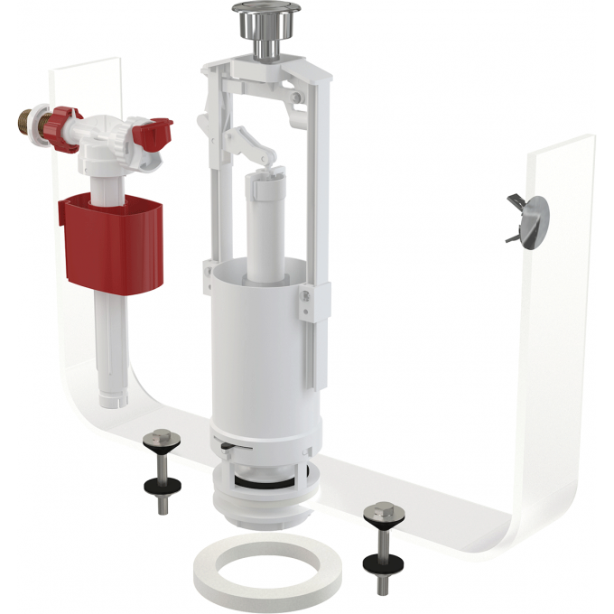 Выпускной комплект ALCAPLAST SA2000K CHROM со стоп кнопкой, А16 1/2 SA2000K _1__2