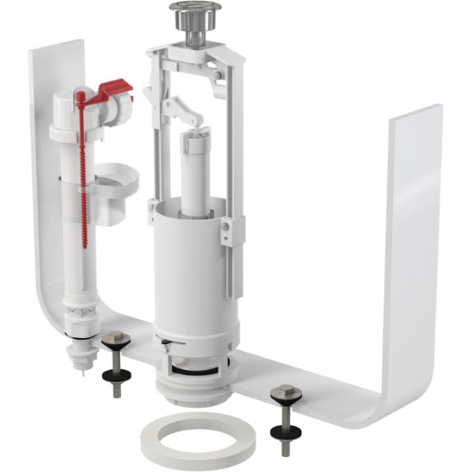 Выпускной комплект ALCAPLAST SA2000S 1/2" CHROM со стоп кнопкой, впускной механизм А17 подключение 1/2 SA2000S 1-2