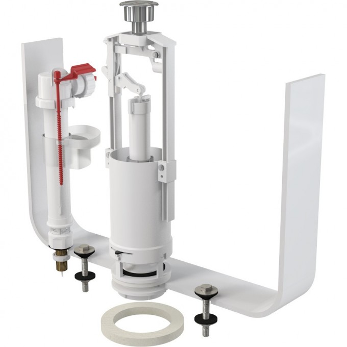 Выпускной комплект ALCAPLAST SA2000SK 3/8" CHROM со стоп кнопкой, впускной механизм А18 3/8 SA2000SK 3/8 CHROM