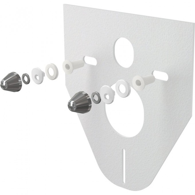 Звукоизоляционная плита ALCAPLAST для подвесного унитаза и для биде с принадлежностями M910CR